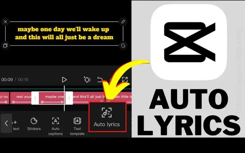 CapCut Auto Captions and Lyrics